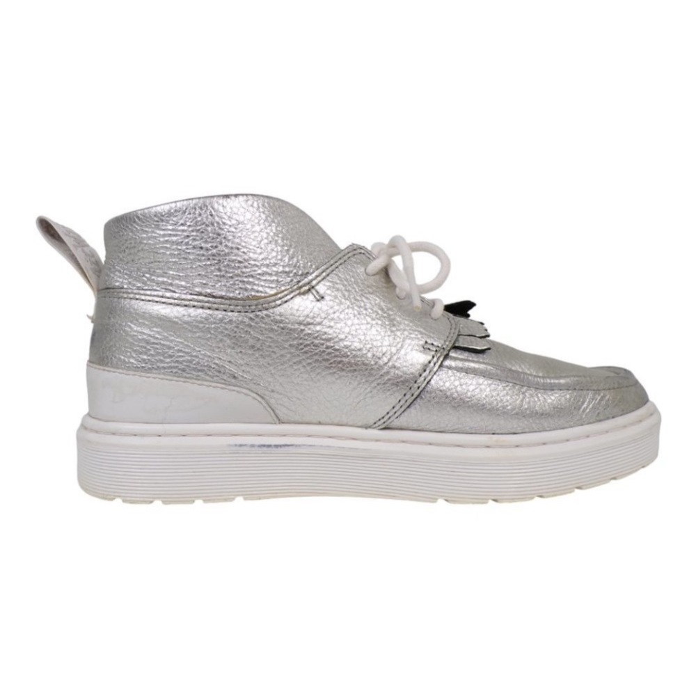 Dr. Martens Silver High-Top Shoes Jemima Chukkla